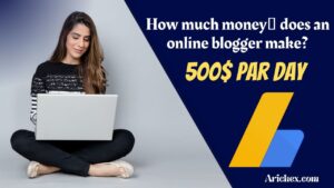 How much money does an online blogger make?