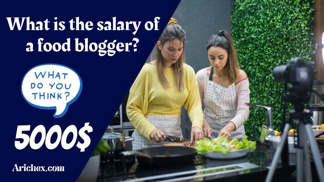 What is the salary of a food blogger?